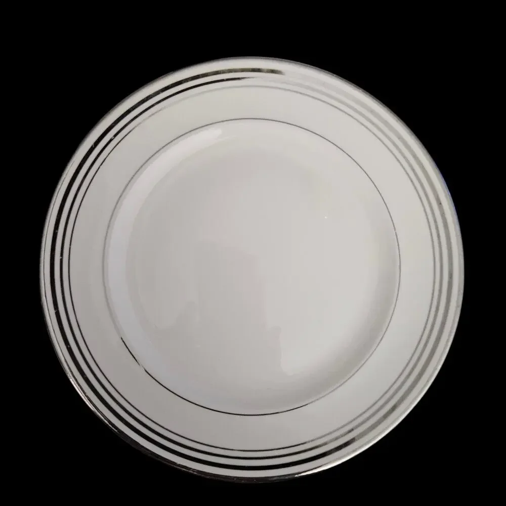 Pope Gosser Franklin Silver Band Salad Plates 7.5